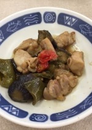 夏野菜と鶏肉さっぱり煮（透析食）-レシピのメイン写真