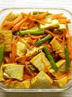 作りおきにも♪厚揚げと人参のカレー炒め-レシピのメイン写真