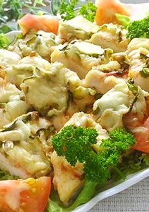 おもてなしにも♪鶏胸肉deチキンピザ-レシピのメイン写真