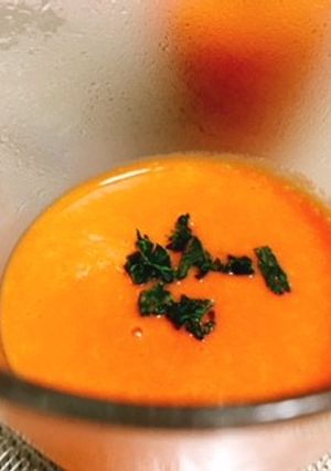 赤鮮やかパプリカとトマトの冷製スープ-レシピのメイン写真