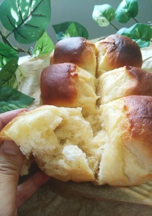 手捏ねでふんわりフカ2牛乳豆腐ちぎりパン-レシピのメイン写真