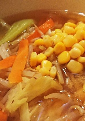 野菜たっぷりインスタントラーメン-レシピのメイン写真