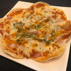 餃子の皮ピザ-レシピのメイン写真