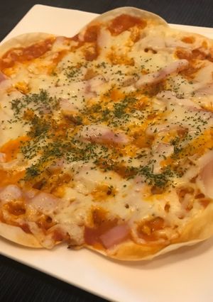 餃子の皮ピザ-レシピのメイン写真
