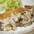 チキンソテー♪きのこクリームソースかけ♪