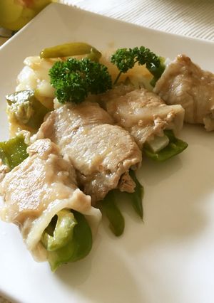 大根とピーマンの豚まき-レシピのメイン写真