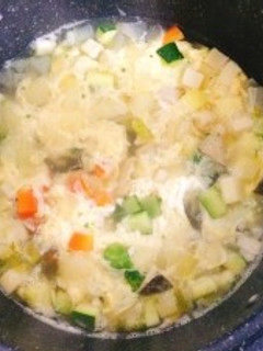 【ヘルシー】ふわふわ卵の野菜スープ-レシピのメイン写真