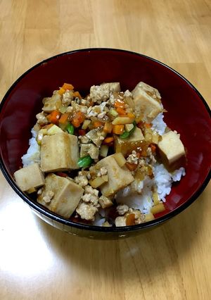 大人の給食☆高野豆腐のそぼろ丼-レシピのメイン写真