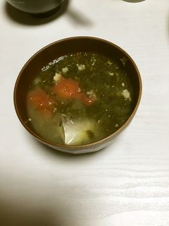 鯖缶とトマトのお味噌汁-レシピのメイン写真