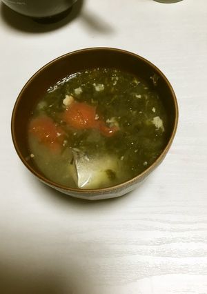 鯖缶とトマトのお味噌汁-レシピのメイン写真