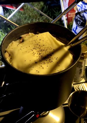キャンプ飯 クリーミースープパスタ-レシピのメイン写真
