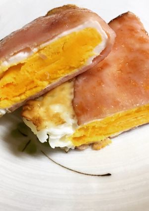 お弁当に ハムエッグの作り方-レシピのメイン写真