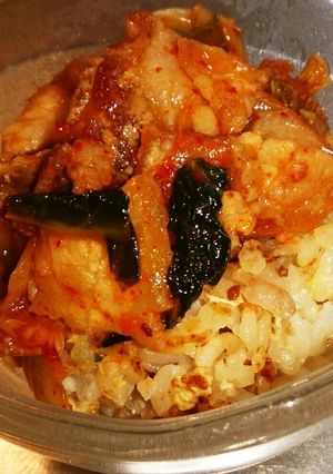 炒飯の豚キムチ丼 Ver.ちょい盛り-レシピのメイン写真