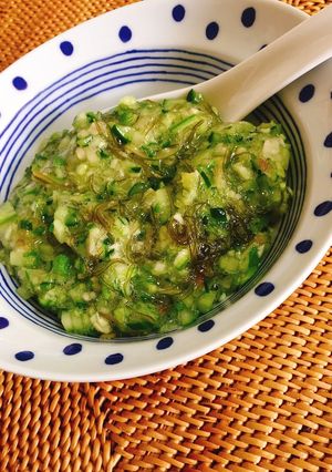 キュウリとオクラ香味野菜のネバネバ〜♡-レシピのメイン写真