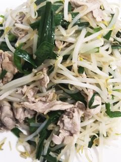手抜きおかず!豚肉ともやし炒め-レシピのメイン写真