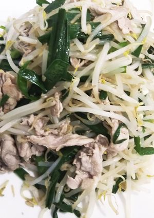 手抜きおかず！豚肉ともやし炒め-レシピのメイン写真