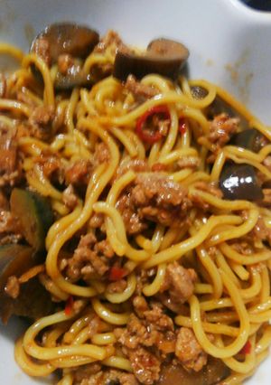 麻婆茄子、豆腐が余ったら麻婆麺-レシピのメイン写真