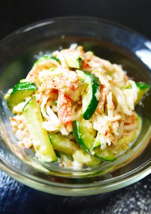 ズッキーニとカニカマの胡麻マヨサラダ-レシピのメイン写真