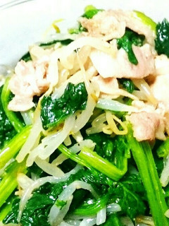 ほうれん草ともやしと豚肉のナムル♥簡単☆-レシピのメイン写真