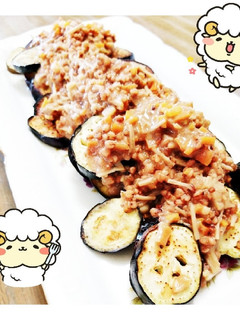 マクロビ☆なすの肉味噌(風)あんかけ-レシピのメイン写真