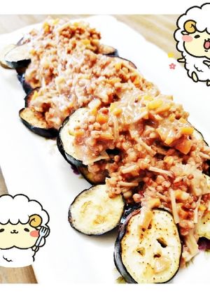 マクロビ☆なすの肉味噌（風）あんかけ-レシピのメイン写真