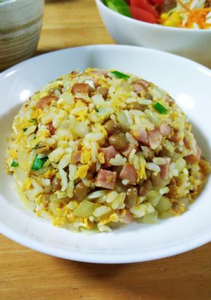 納豆ソーセージ炒飯-レシピのメイン写真
