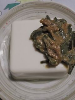 たたきワラビの冷奴-レシピのメイン写真