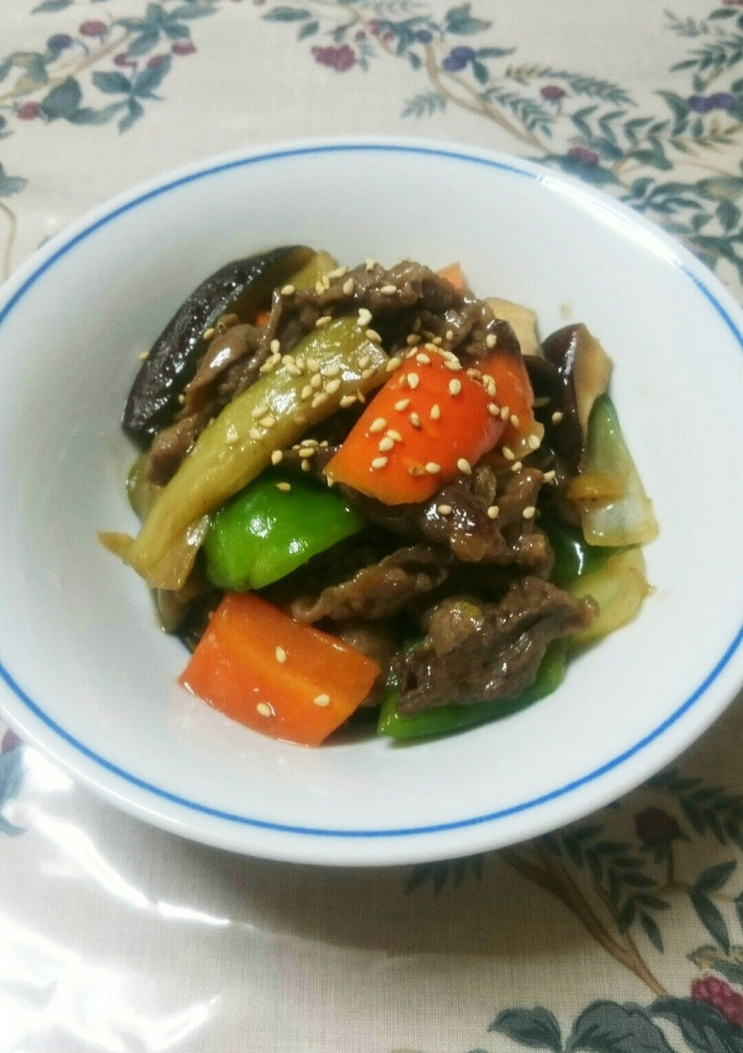 茄子と柔らか牛肉のオイスターソース炒め☆-レシピのメイン写真