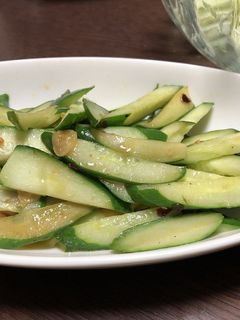 キュウリのにんにく炒め-レシピのメイン写真