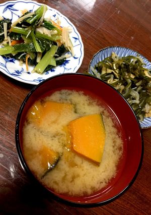 カボチャの味噌汁-レシピのメイン写真