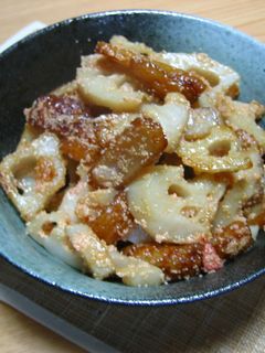 レンコンの明太子バター炒め-レシピのメイン写真