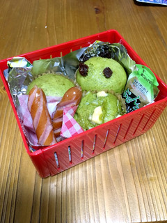 中学生女子 抹茶蒸しパン弁当-レシピのメイン写真