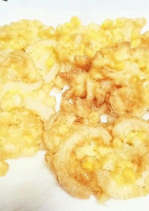 お好み焼き粉で！トウモロコシのかきあげ-レシピのメイン写真