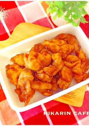 とりむねにくdeこってり照り焼きチキン♪-レシピのメイン写真