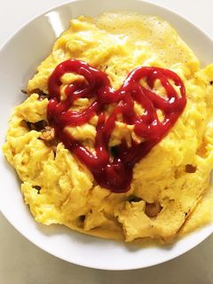 超贅沢!ふわふわスフレオムライス-レシピのメイン写真