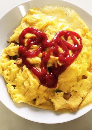 超贅沢!ふわふわスフレオムライス-レシピのメイン写真
