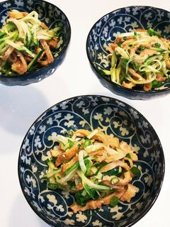 【サッパリ】鶏皮とキュウリの和え物-レシピのメイン写真