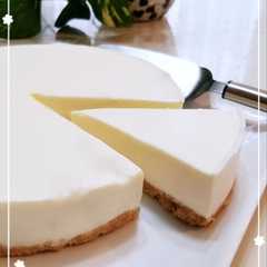 รูปของ 濃厚レアチーズケーキ♡黄金比