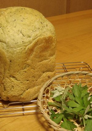 春です♪ヨモギ入り食パン-レシピのメイン写真