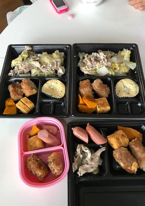 2018/06/19夕食弁当-レシピのメイン写真