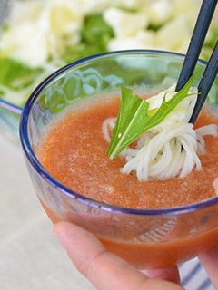 減塩にも!トマトそうめん-レシピのメイン写真