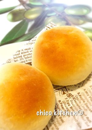 ふわ♫もち♫初心者さんでも手ごねの丸パン-レシピのメイン写真
