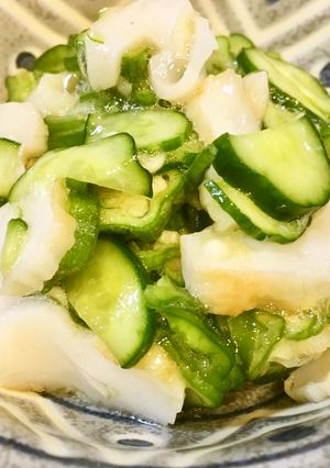 夏野菜と笹かまの和え物-レシピのメイン写真