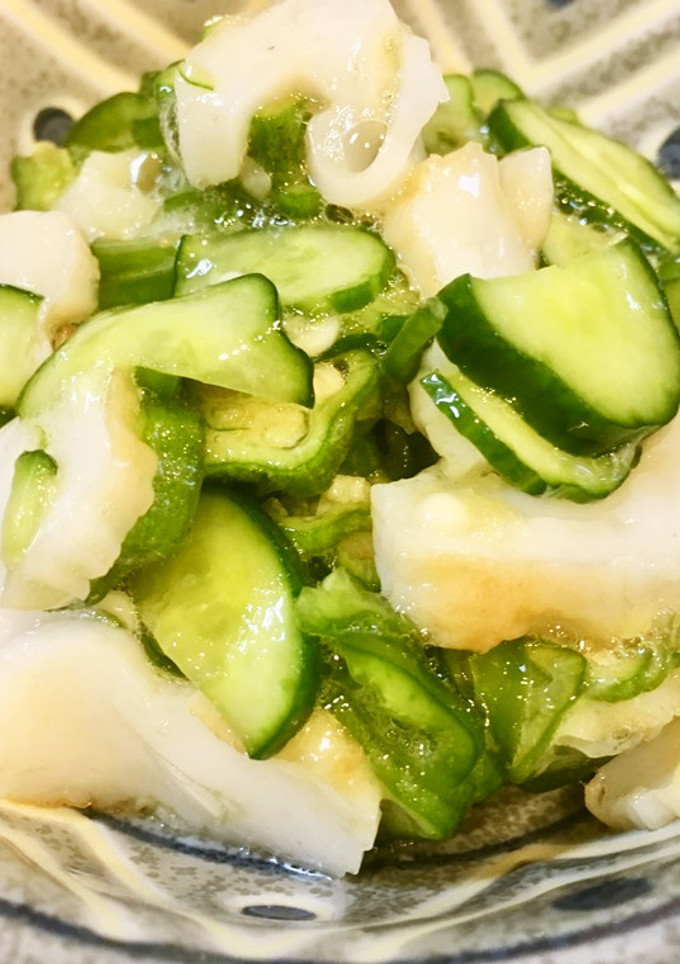 夏野菜と笹かまの和え物-レシピのメイン写真