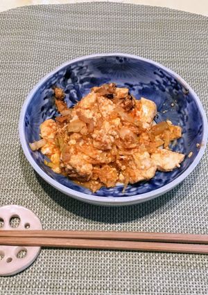 水切り不要！３分でできるピリ辛炒り豆腐-レシピのメイン写真
