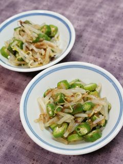 オクラともやしの和え物-レシピのメイン写真