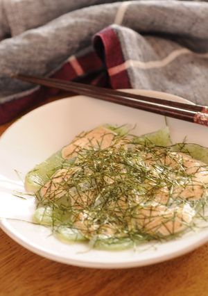 お刺身蒟蒻の明太子マヨソース♪-レシピのメイン写真