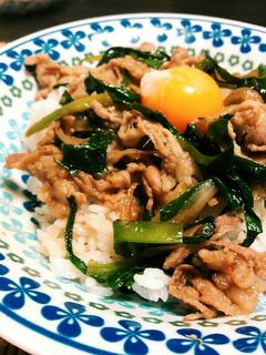 豚バラ・ニラ・玉ねぎ❗スタミナ丼-レシピのメイン写真