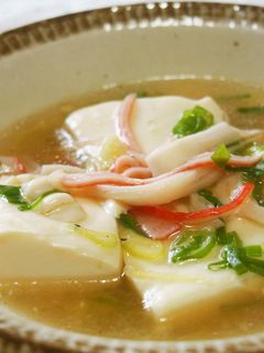 カニカマと豆腐のとろふわスープ♪-レシピのメイン写真