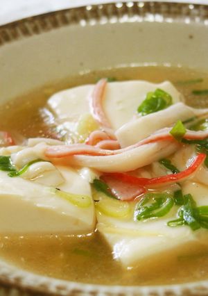 カニカマと豆腐のとろふわスープ♪-レシピのメイン写真